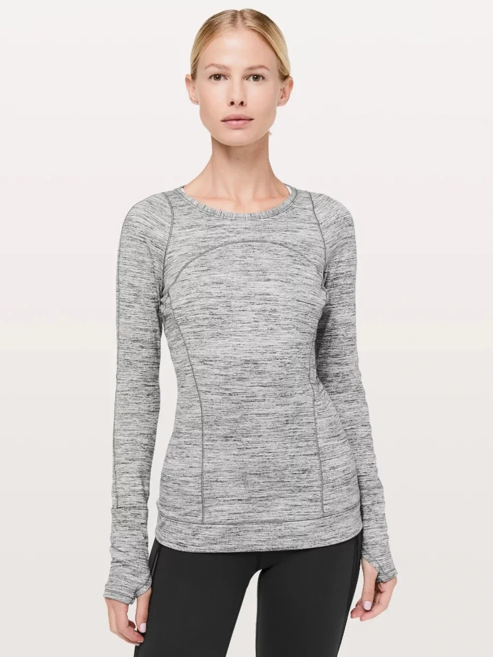Lululemon Cypress Kiss Long‎ Sleeve Grey Womens 10